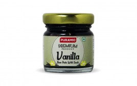 Puramio Vanilla Bean Paste With Seeds  Plastic Jar  25 grams